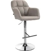 BellaFurn Barhocker Stoff - Hocker - außergewöhnlicher Sitzkomfort, höhenverstellbar 97-118 cm