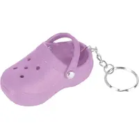 Gistuch Schlüsselbund Mini süßes Silikon tragbarer Slipper für Schulbag Handtasche Geschenk Violett