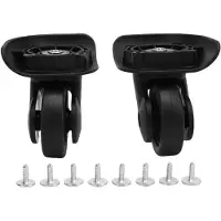 Gistuch 1 Paar Gepäck-Koffer-Räder Universal Silent Wearproof Trunk Casters Ersatzteil-Ersatz