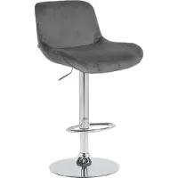 BellaFurn Barhocker mit Chromgestell - Hocker - Hoher Sitzkomfort - 360° Drehfunktion - Elegantes Design