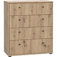 Freiraum Kommode >TEMPRA2< 4 Schubladen, Artisan Eiche Nachbildung - 73,7x85,5x34,8cm (BxHxT)