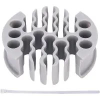 Gistuch Netzwerkkabel-Organizer, Ethernet-Kabel-Anordnungswerkzeug für CAT 5, 5E, 6 geschirmte Drähte, grau, CAT5