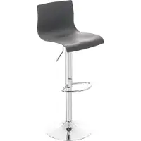 BellaFurn Barhocker Modern – Designhocker – Stufenlos verstellbar & bequem | Farbe: Grau | Material Basis: Metall in Chromoptik