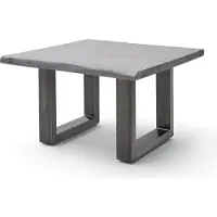 Freiraum Couchtisch >CARTAGENA< in Akazie grau, massiv lackiert - 75x45x75cm (BxHxT)