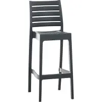 BellaFurn Moderner Barhocker – Designhocker – wetterfest und stapelbar