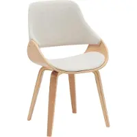 BellaFurn Esszimmerstuhl – Esszimmerstuhl – Komfortables Design, Sitzgelegenheiten für den Wohnraum | Farbe: Natur/Creme | Material: Staub