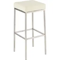 BellaFurn Barhocker mit Kunstlederpolsterung – Polyurethan – Komfortables und pflegeleichtes Design
