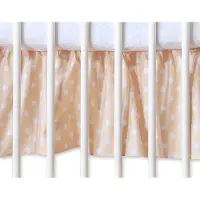 BellaFurn Staubstreifen-Kinderbett - Wijdkok - Baumwolle - Verbakt-Schublade - Hängende Herzen 140x70cm Weiß/Beige