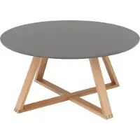 Kondela Runder Couchtisch Infero – grau / natur