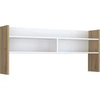 Freiraum Schreibtischaufsatz >Modultrick< in Artisan Eiche/ Weiß - 139,6x60x25,8 (BxHxT)