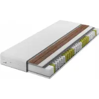 IZER Matratze 80x200|24 cm|DIAMANT PLUS |Zweiseitig H3 und H5 | 2x KOKOS | 7 Zonen | Taschenfederkern | Versteppter Bezug | Federkernmatratze