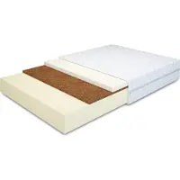MRGROUP MR GROUP Matratze MIKO für Bett 120 x 200 cm, Kokos, Höhe 14 cm mit Komfortschaum Härtegrad H3 mit waschbarem Bezug Mikrofaser