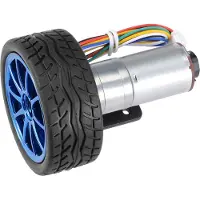 Gistuch DIY Encoder Getriebemotor mit Montagehalterung 65mm Radsatz für Smart Car Robot DC12V(200RPM)