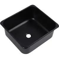 Gistuch Wohnmobil-Küchenspüle aus Edelstahl 304, 34,8 x 31,8 x 15,9 cm, Einbau-Einzelbecken mit 40 mm Abfluss für Wohnwagen, Boot, Wohnmobil, LKW