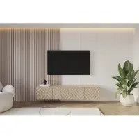 ALTDECOR TV-Schrank SENI-W mit modernen Fronten 2x100x40x40 Lowboard hängend, TV Möbel, TV Cabinet, Fernsehtisch, Fernsehschrank, TV Kommode, TV Tisch, TV Sideboard, TV Board - Artisan