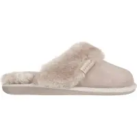 Vanuba - Damen Hausschuhe Moderne Pantoffeln Echtleder Lammfell Natur Wolle D015 Beige, Größe 38 EU