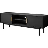 Lookway Zweitüriger TV-Schrank MIRACLE, Schwarz