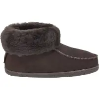 Vanuba Peppin Handmade Damen Hausschuhe, Naturleder, 100% Schafwolle, Warme und