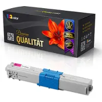 123Color Kompatible Tonerkartusche für OKI MC332 DN MC340 Series MC342 DN MC342 DNW 44973534 Rot Magenta - Office Line Serie