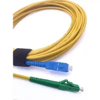Elfcam - 30m Glasfaser-Kabel LC/APC auf SC/UPC Stecker für FRITZ!Box, Simplex 9/125µm OS2 Patchkabel, Lichtwellenleiter LSZH (30M)