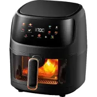OEM Heißluftfritteuse, 8L Kapazität, programmierbare Kochprogramme, schwarz