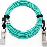 Elfcam - Aktives SFP+ zu SFP+ Glasfaserkabel - 100 m, AOC 10 Gbit/s OM3, Hochleistungsfähig, Für Professionelle Netzwerke, PC