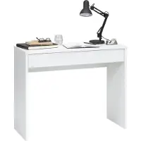 Preisbrecher Schreibtisch >CHECKER 1< in weiß - 100x80x40cm (BxHxT)