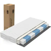 Youjia Matratze 180x200 cm Taschenfederkernmatratze Härtegrad H3/ /ergonomische 7 Zonen Matratze Höhe 20 cm/Matratzen produziert