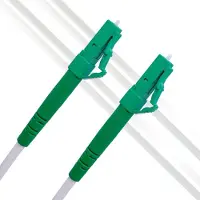 Elfcam - 10m Glasfaserkabel LC/APC (9°) Polieren Stecker auf LC/APC (9°) Polieren Stecker Singlemode (OS2) Simplex, Deutsche Telekom FTTH Lichtwellenkabel Weiß, 10 Meter