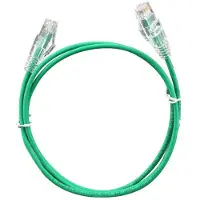 Elfcam - Set mit 20 ultradünnen Cat6A Ethernet Patchkabeln Grün, 10 Gbit/s, 28 AWG, UTP, Ø3,6 mm, 500 MHz, reines Kupfer, für Rechenzentren, 2 m