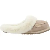 Vanuba Najdi II Lammfell Pantoletten Damen Schuhe - Badelatschen Damen Hausschuhe - Leder Wolle Pantoffeln Damen - Bequeme Schuhe Damen Lammfell-Hausschuhe - 40 EU Leder Beige Weiß