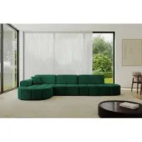 ALTDECOR Ecksofa in L-Form Livo-L2 - 337x173x79,5 Grün - Corner Sofa Bett Eckcouch Couch Wohnlandschaft Cauchsofa