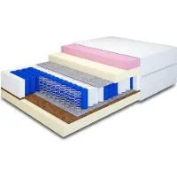 MRGROUP MR GROUP Matratze EROS für Bett 120 x 200 cm Taschenfederkern Filz, Kokos, Höhe 23 cm mit Komfortschaum Härtegrad H3/H2 mit waschbarem Bezug Lyocell