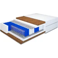 MRGROUP MR GROUP Matratze MAX für Bett 180 x 200 cm Taschenfederkern Filz, Kokos, Höhe 19 cm mit Komfortschaum Härtegrad H4 mit waschbarem Bezug Lyocell