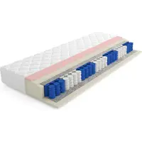 MRGROUP MR GROUP Matratze VISCO SOFT für Bett 200x200cm Taschenfederkern, Filz, Höhe 20 cm, mit Komfortschaum Härtegrad H2/H3 mit waschbarem Bezug, Mikrofaser