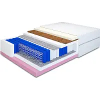 MRGROUP MR GROUP Matratze NOVA für Bett 120x200cm Taschenfederkern Filz, Kokos, Höhe 23 cm mit Komfortschaum Härtegrad H3/H2 mit waschbarem Bezug Mikrofaser