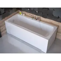 Roe furniture Badewanne Rechteck Wanne Acrylwanne 150x70 Optima mit Gehäuse
