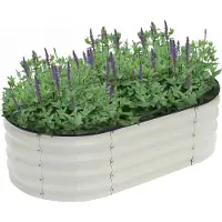 Kondela Metall Hochbeet Sadan Typ 3 - Beige