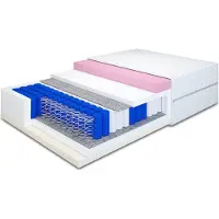 MRGROUP MR GROUP Matratze MILLA für Bett 120x200cm Taschenfederkern Filz, Höhe 22 cm mit Komfortschaum Härtegrad H2/H3 mit waschbarem Bezug Mikrofaser