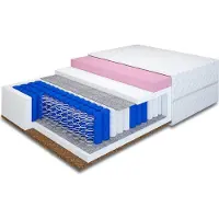 MRGROUP MR GROUP Matratze COMFORT für Bett 160x200cm Taschenfederkern Filz Kokos Höhe 21 cm mit Komfortschaum Härtegrad H2/H4 mit waschbarem Bezug, Lyocell