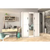 FURMEB24 Schiebeschrank Arimo 150 x 210 x 60 cm - Weiß
