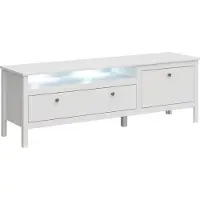 Kondela TV-Tisch Olje 1S1K/160 - weiß