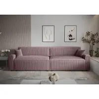 Roe furniture Schlafsofa Mira X2 Bis, Hellrosa, 292 cm, mit Bettkasten