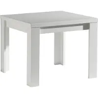 Freiraum Kulissentisch >Monzi< ausziehbar bis 136cm in weiß matt - 80/136x78x60cm (BxHxT)