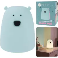Sarcia.eu Mary's Silikon-LED-Nachtlicht Teddybär, batteriebetriebene Lampe fürs Kinderzimmer, Warmweiß & RGB