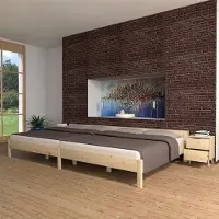 TUGA-Holztech Familienbett "Familien-Nesterl" 360 220 43 Zirbe 180/180cm ohne Ablage