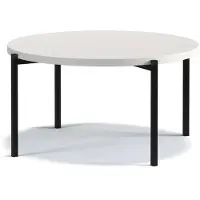 EURO-MEBLE Couchtisch SIGMA A, Kaffeetisch, Beistelltisch, Tisch [Weiss, Matt]