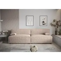 Roe furniture Schlafsofa Mira X2, Beige, 262 cm, mit Bettkasten