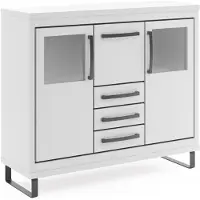 FURMEB24 Kommode CAPRI C07 130 x 118,8 x 41 cm - Weiss