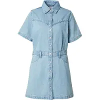 Levi's Levis Jeanskleid "WESTERN DRESS" Eingrifftaschen Gesäßtaschen Durchgehender Druckknopfverschluss